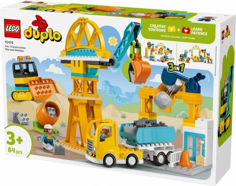 Klocki DUPLO 10476 Plac budowy z pojazdami 3 w 1