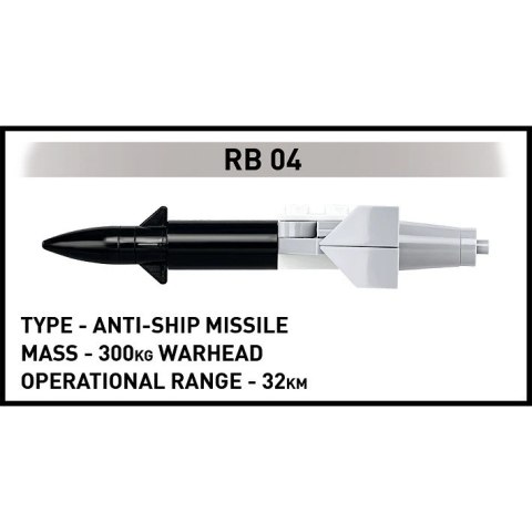 Klocki Saab AJ 37 Viggen 881 elementów