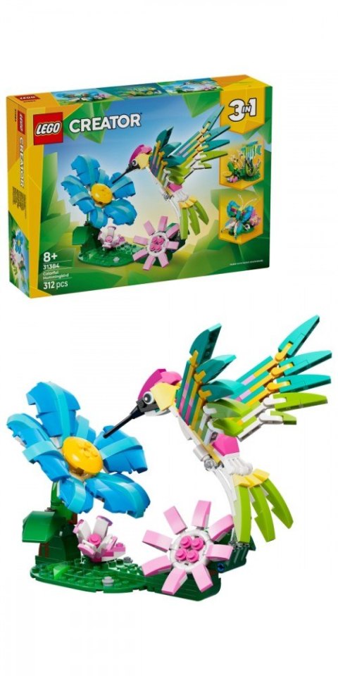 Klocki Creator 31384 Dzikie zwierzęta: kolorowy koliber