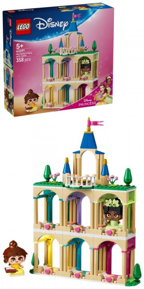 Klocki Disney 43291 Mała Bella i Tiana z zamkiem