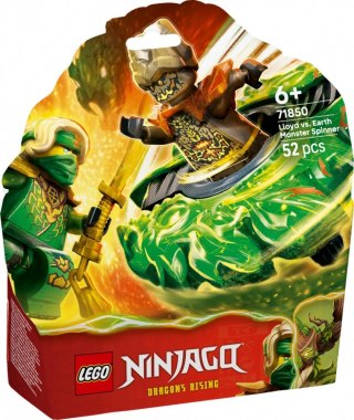 Klocki Ninjago 71850 Lloyd kontra ziemny potwór na spinnerze