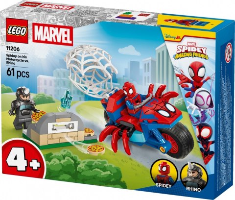 Klocki SPIDEY 11206 Spidey na motocyklu kontra Rhino