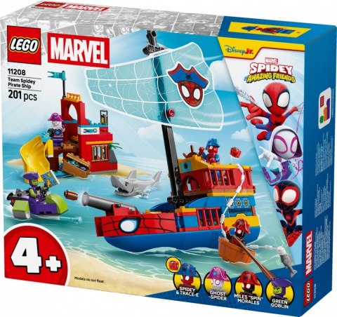 Klocki SPIDEY 11208 Statek piracki drużyny Spideyego