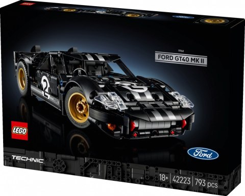 Klocki Technic 42223 Samochód wyścigowy 1966 Ford GT40 MKII