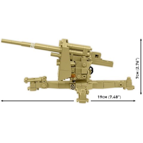 Klocki 8,8 cm Flak 18 232 klocki 1:35