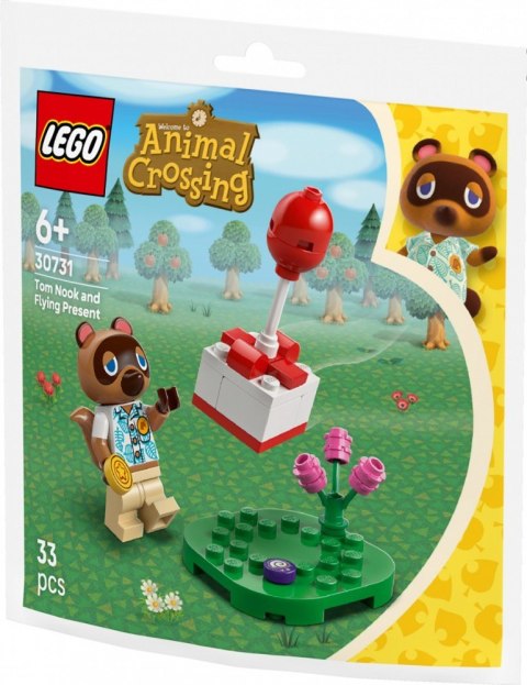 Klocki Animal Crossing 30731 Tom Nook i latający prezent