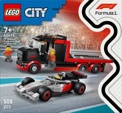 Klocki City 60493 Ciężarówka F1 z bolidem Audi F1