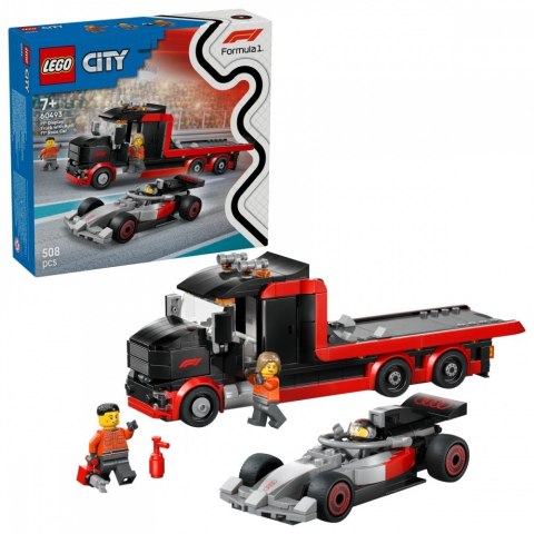 Klocki City 60493 Ciężarówka F1 z bolidem Audi F1
