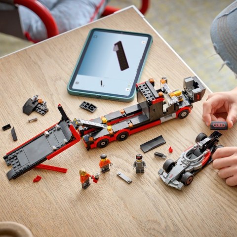 Klocki City 60493 Ciężarówka F1 z bolidem Audi F1