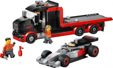 Klocki City 60493 Ciężarówka F1 z bolidem Audi F1
