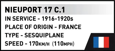 Klocki Nieuport 17 C.1 277 klocków