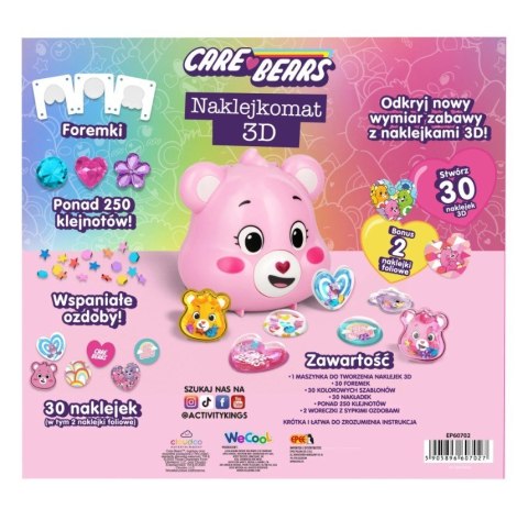 Naklejkomat 3D Care Bears różowy miś