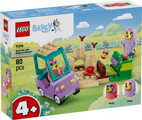 Klocki Bluey 11216 Babunie z Bingo i Blue