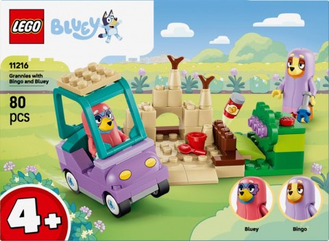 Klocki Bluey 11216 Babunie z Bingo i Blue