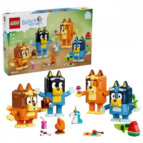 Klocki Bluey 11217 Rodzina Blue z klocków