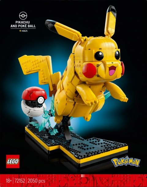 Klocki Pokemon 72152 Pikachu i Pokeball