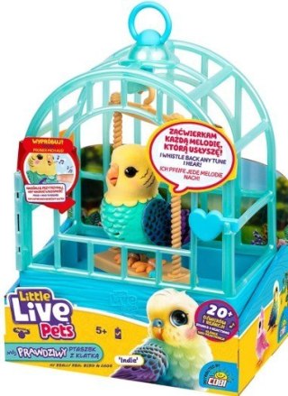 Figurka interaktywna Little Live Pets - Mój prawdziwy ptaszek błękitno-żółty