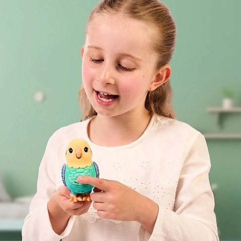 Figurka interaktywna Little Live Pets - Mój prawdziwy ptaszek błękitno-żółty