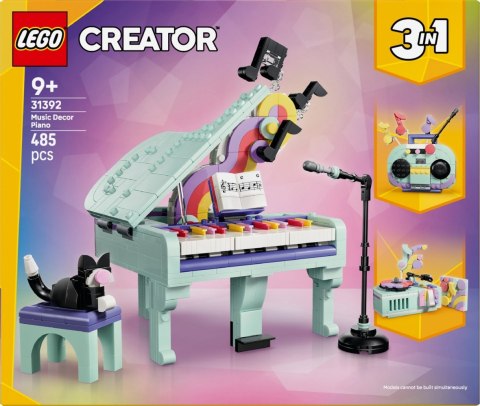 Klocki Creator 31392 Dekoracyjny fortepian z kotem