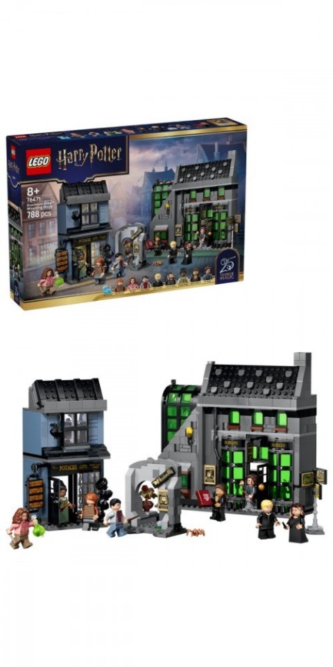 Klocki Harry Potter 76471 Magiczne sklepy na ulicy Śmiertelnego Nokturnu