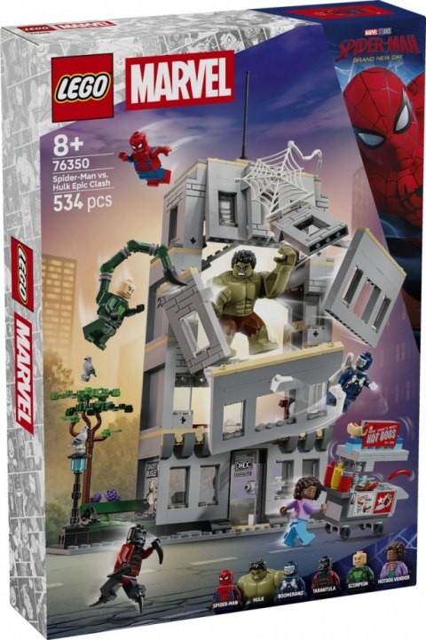 Klocki Marvel Super Heroes 76350 Epickie starcie: Spider-Man kontra Hulk