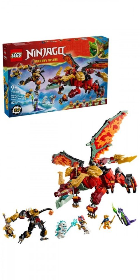 Klocki Ninjago 71868 Transformujący smoczy mech Wyldfyre