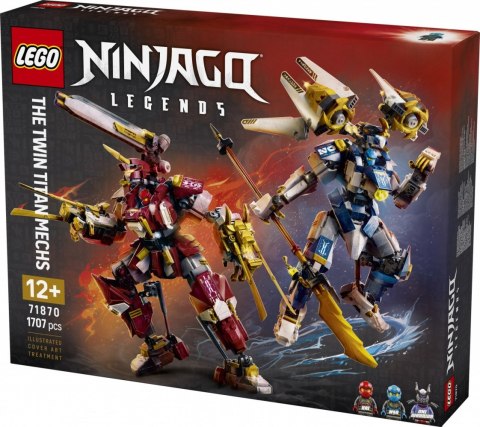 Klocki Ninjago 71870 Bliźniacze tytanowe mechy