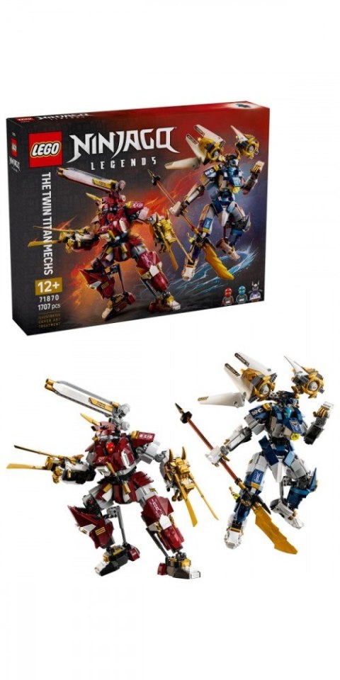 Klocki Ninjago 71870 Bliźniacze tytanowe mechy
