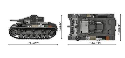 Klocki Panzer III Ausf.H 963 elementy