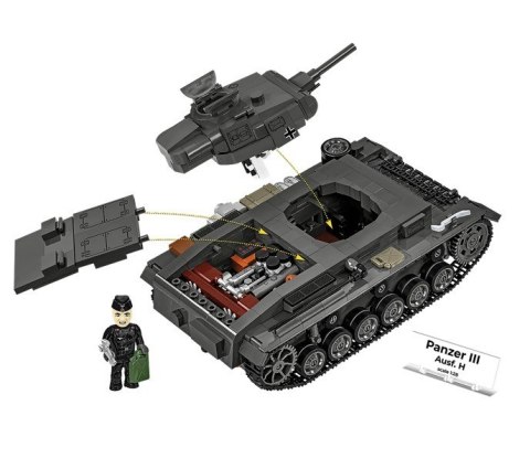 Klocki Panzer III Ausf.H 963 elementy