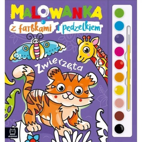 Malowanka z farbkami zwierzęta AKSJOMAT
