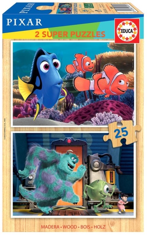PUZZLE 2X25 DREWNO POTWORY
