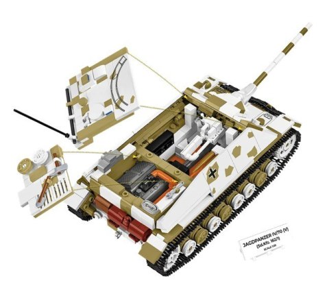 Klocki Jagdpanzer IV/70 (V) (Sd.Kfz.162/1) 1024 elementy