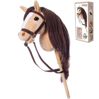 Koń na kiju Hobby Horse HOPPIHORSE A3 beżowy, maść bułana Tootiny