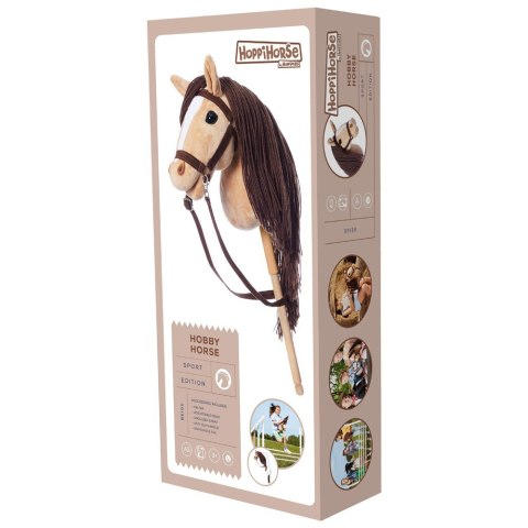 Koń na kiju Hobby Horse HOPPIHORSE A3 beżowy, maść bułana Tootiny