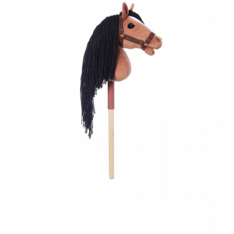 Koń na kiju Hobby Horse HOPPIHORSE A4 Bay - ciemny brąz, maść gniada Tootiny