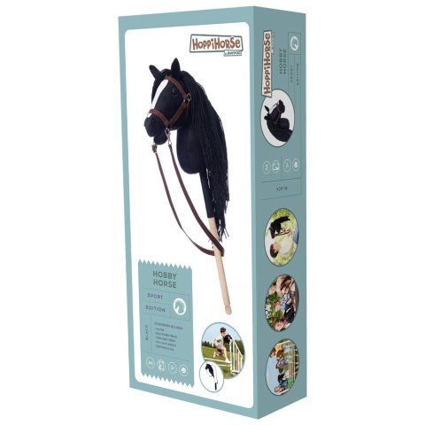 Koń na kiju Hobby Horse HOPPIHORSE A4 czarny, maść kara Tootiny
