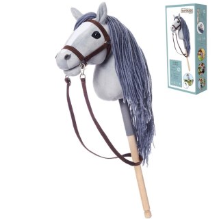Koń na kiju Hobby Horse HOPPIHORSE A4 szary, maść siwa Tootiny