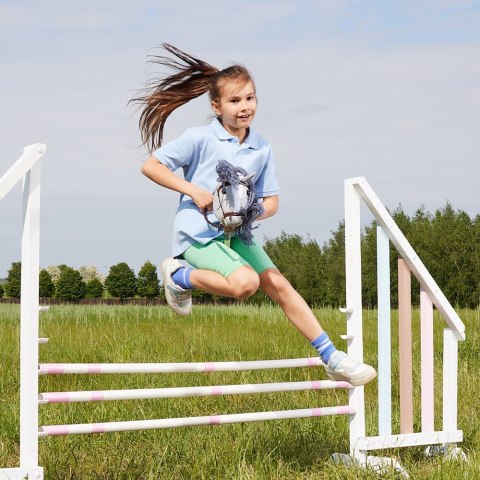 Koń na kiju Hobby Horse HOPPIHORSE A4 szary, maść siwa Tootiny