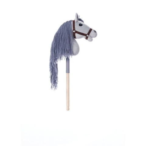 Koń na kiju Hobby Horse HOPPIHORSE A4 szary, maść siwa Tootiny