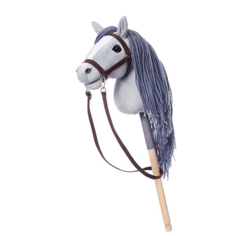 Koń na kiju Hobby Horse HOPPIHORSE A4 szary, maść siwa Tootiny