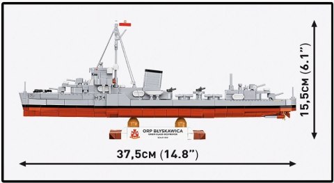 Klocki ORP Błyskawica 664 elementy Cobi Klocki