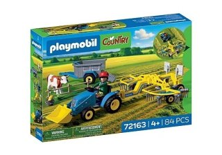 MAŁY CIĄGNIK Z PRZETRZĄSARKĄ PLAYMOBIL