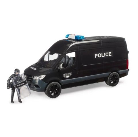 Pojazd MB Sprinter Police z figurką policjantem BRUDER