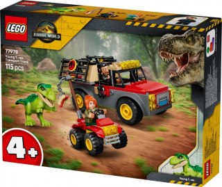 Klocki Jurassic World 77978 Ciężarówka do transportu młodego tyranozaura LEGO