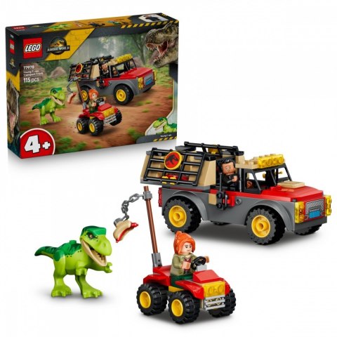 Klocki Jurassic World 77978 Ciężarówka do transportu młodego tyranozaura LEGO