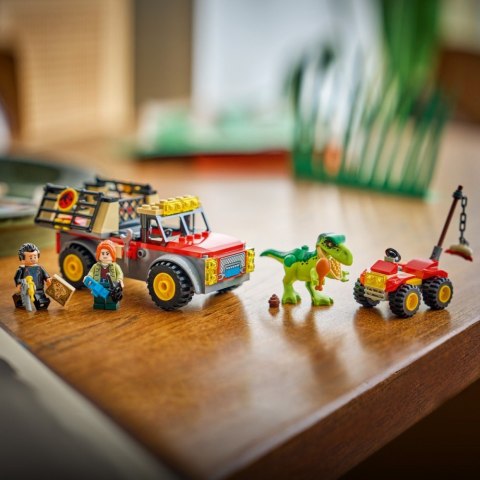 Klocki Jurassic World 77978 Ciężarówka do transportu młodego tyranozaura LEGO