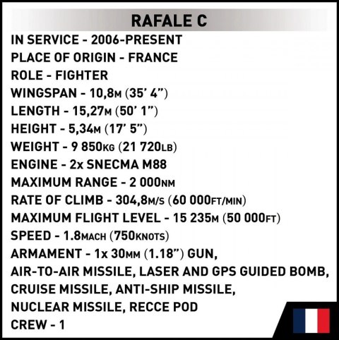 Klocki Rafale C 551 klocków Cobi Klocki