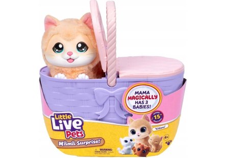 Maskotka interaktywna Little Live Pets - Kocia Mama w koszyku Cobi