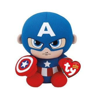 BEANIE BABIES CPT AMERICA 15CM TY